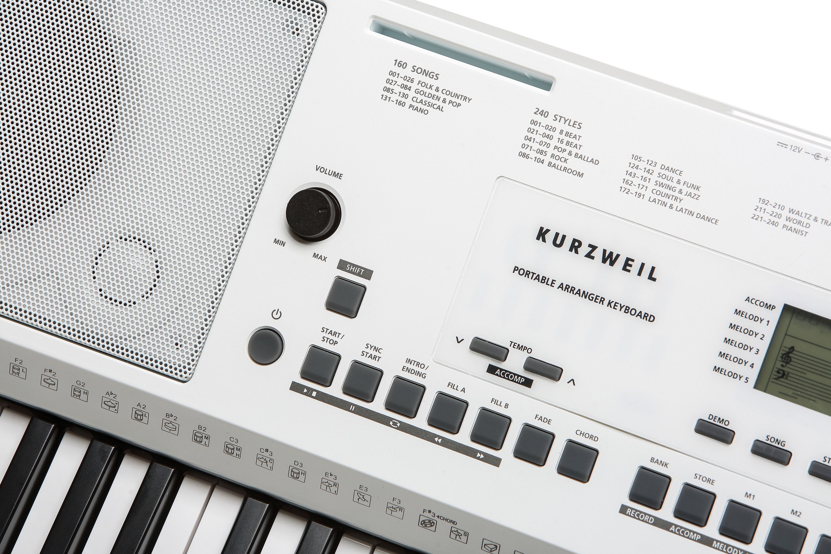 картинка KURZWEIL KP110 WH магазин Multimusic являющийся официальным дистрибьютором в России картинка KURZWEIL KP110 WH от магазина Multimusic