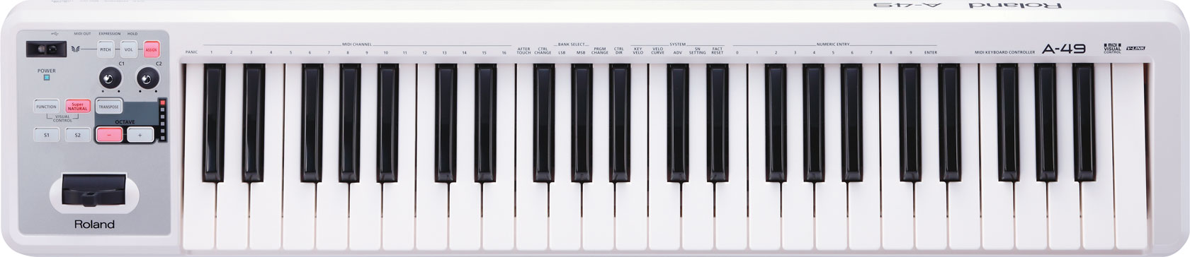 картинка ROLAND A-49-WH магазин Multimusic являющийся официальным дистрибьютором в России картинка ROLAND A-49-WH от магазина Multimusic