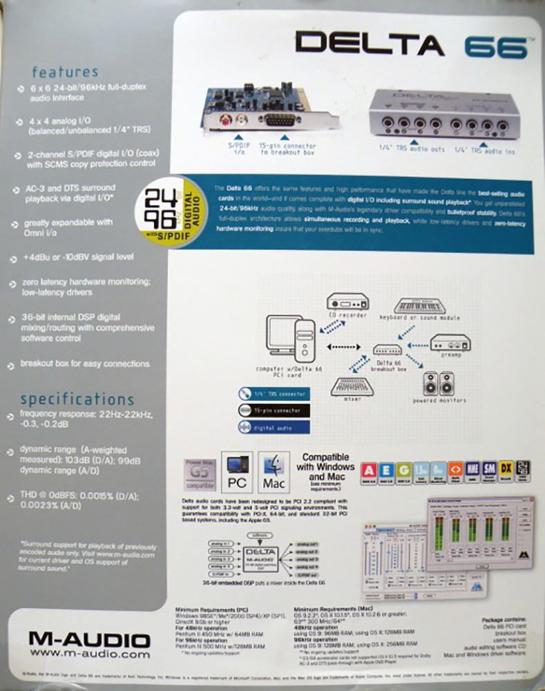 картинка M-Audio Delta 66 от магазина Multimusic