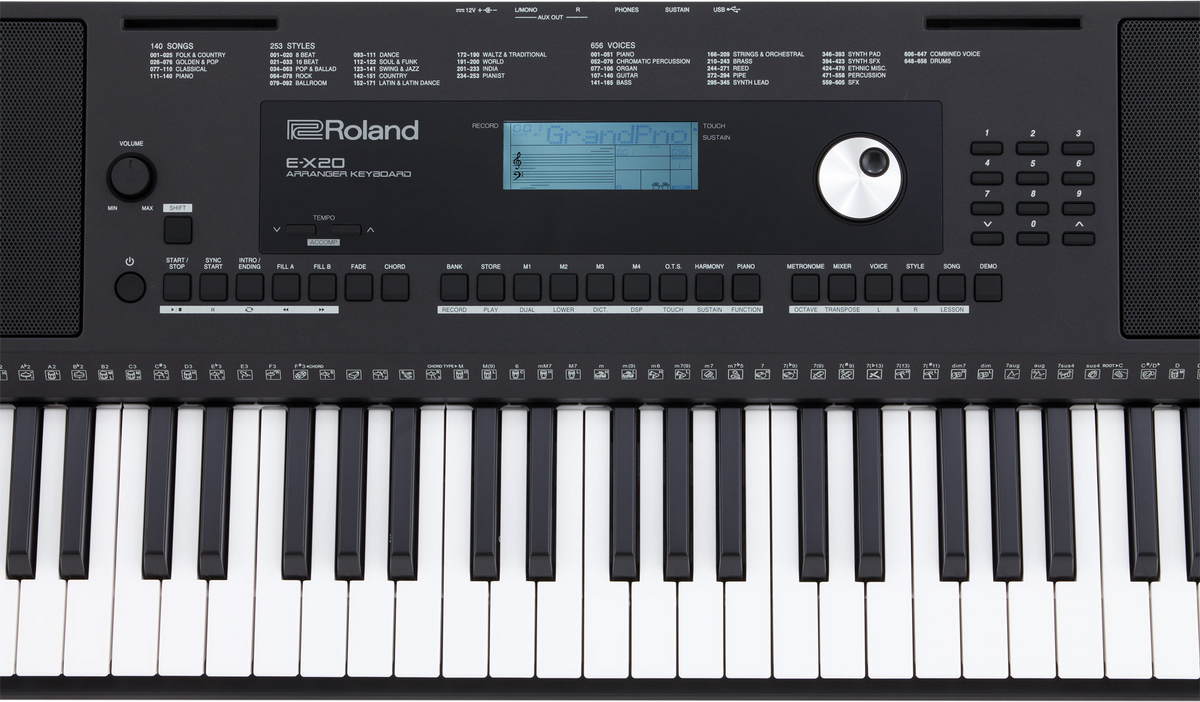 картинка ROLAND E-X20 магазин Multimusic являющийся официальным дистрибьютором в России картинка ROLAND E-X20 от магазина Multimusic