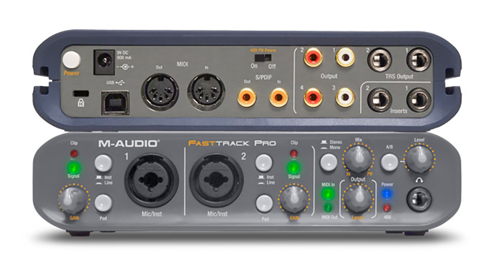 картинка M-Audio Fast Track PRO магазин Multimusic являющийся официальным дистрибьютором в России картинка M-Audio Fast Track PRO от магазина Multimusic