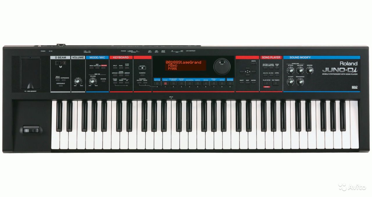картинка Roland Juno Di магазин Multimusic являющийся официальным дистрибьютором в России картинка Roland Juno Di от магазина Multimusic