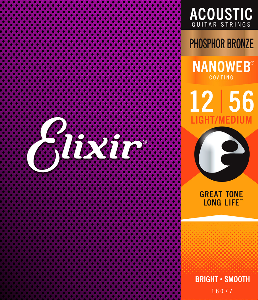 картинка Elixir 16077 Acoustic L/Medium P/Bronze 12-56 от магазина Multimusic