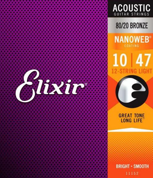 картинка Elixir 11152 12-str Acoustic Light 80/20 Bronze10-47 от магазина Multimusic