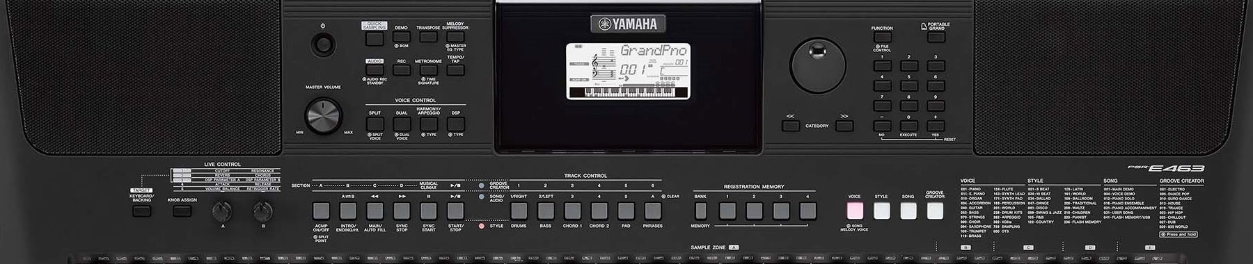 картинка Yamaha PSR E463 магазин Multimusic являющийся официальным дистрибьютором в России картинка Yamaha PSR E463 от магазина Multimusic