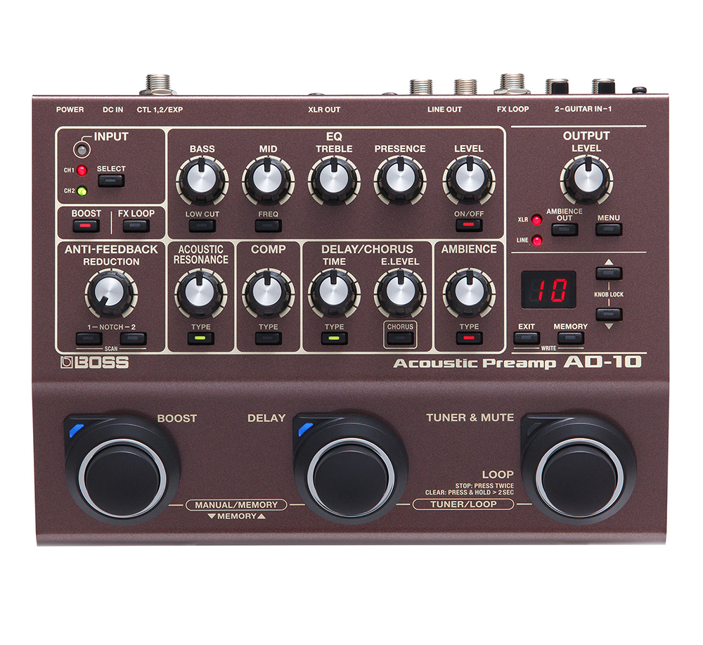 картинка Boss AD-10 Acoustic Preamp от магазина Multimusic