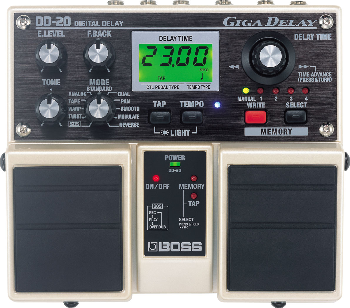 картинка Boss DD-20 Giga Delay магазин Multimusic являющийся официальным дистрибьютором в России картинка Boss DD-20 Giga Delay от магазина Multimusic