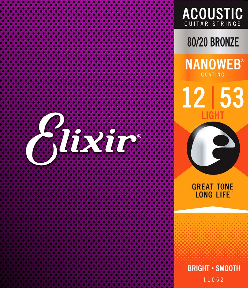 картинка Elixir 11052 Acoustic Light 80/20 Bronze 12-53 от магазина Multimusic