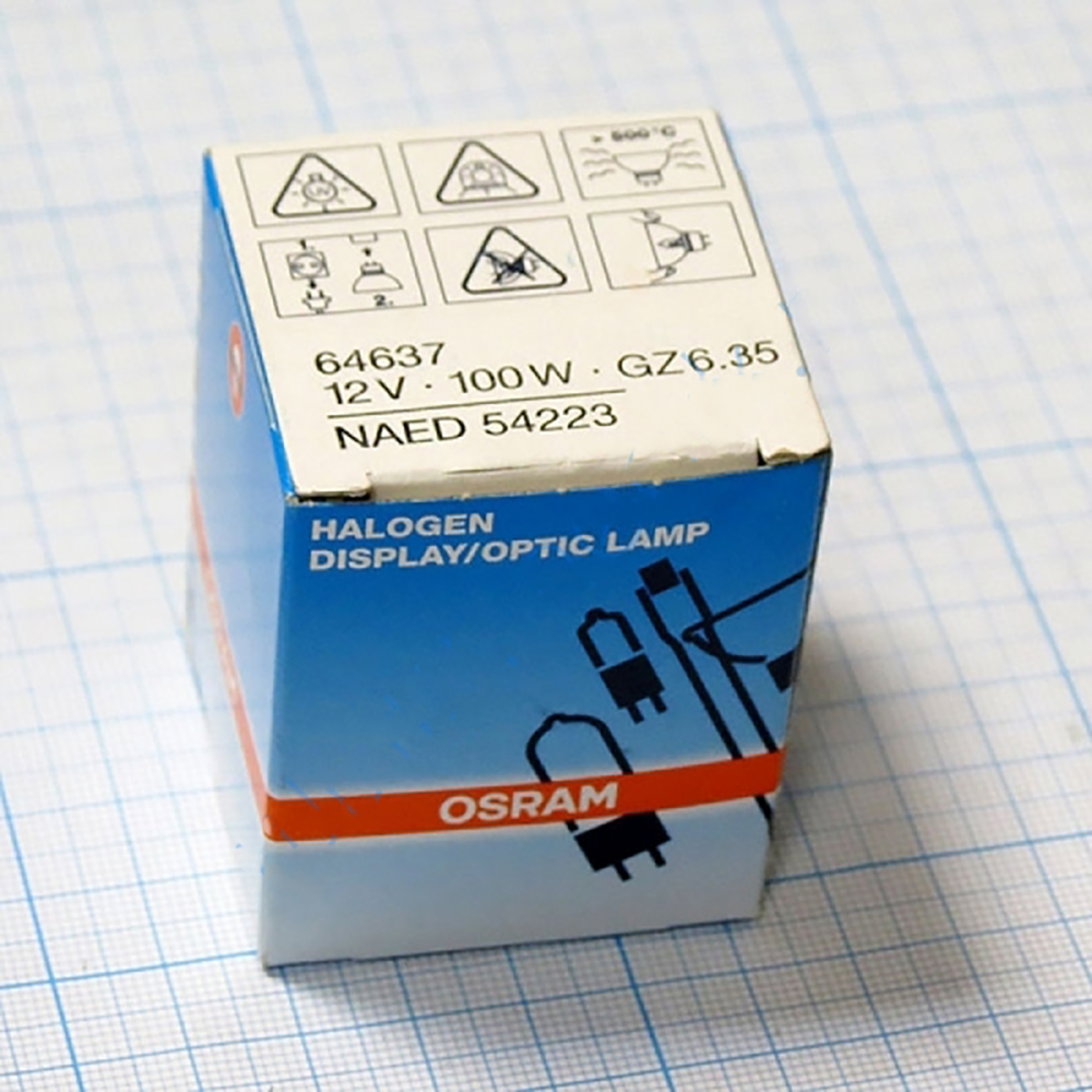 картинка Osram 64637 EFP 12v/100w 2000h магазин Multimusic являющийся официальным дистрибьютором в России картинка Osram 64637 EFP 12v/100w 2000h от магазина Multimusic