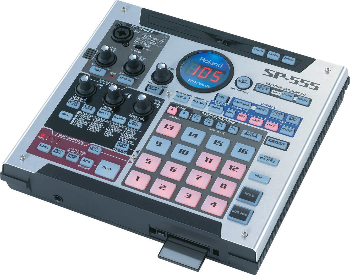 картинка Roland SP-555 магазин Multimusic являющийся официальным дистрибьютором в России картинка Roland SP-555 от магазина Multimusic