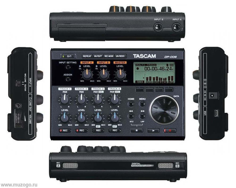 картинка Tascam DP-006 магазин Multimusic являющийся официальным дистрибьютором в России картинка Tascam DP-006 от магазина Multimusic